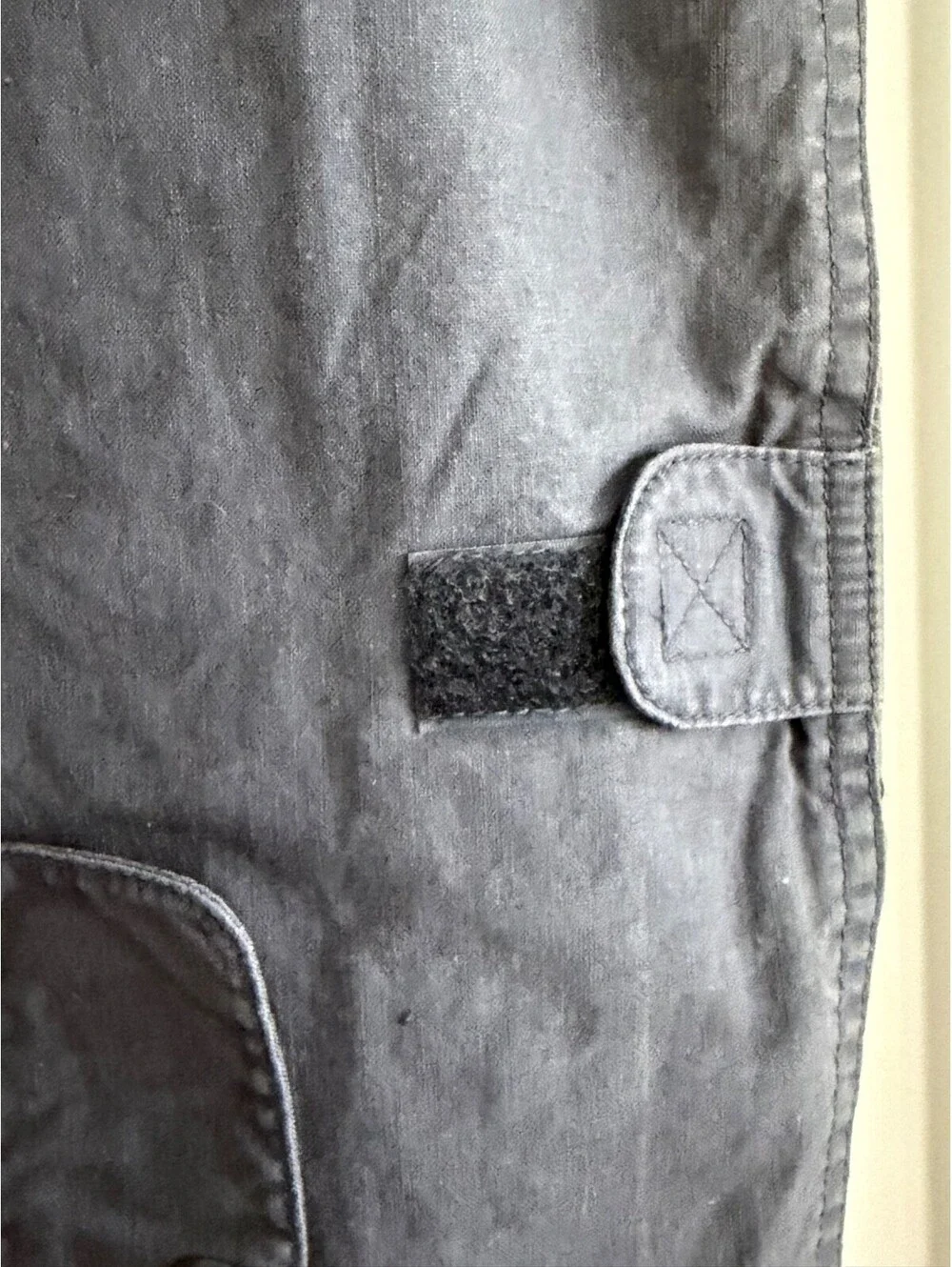 Vintage 80s Banana Republic Safari Bush Vest Hidden Hood Mill Valley Tag L Blue